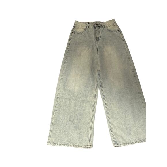 Commense Women's XSmall Light Wash Blue Wide Leg High Rise Denim Jeans - Picture 3 of 15